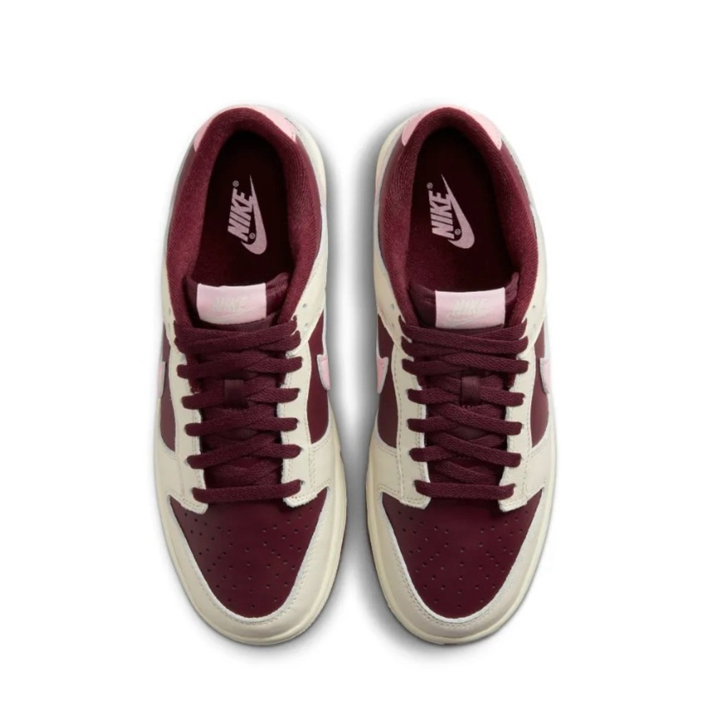 Nike Dunk Low Sneakers in Burgundy and Pink - Picture 4 of 4